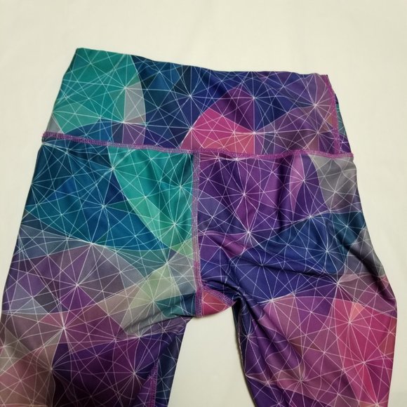My Inner Fire Colorful Geometric Printed Recycled Polyester Leggings - Picture 3 of 6